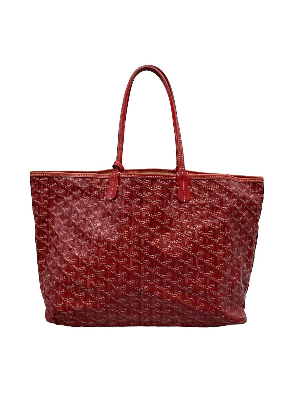 Goyard Saint Louis Pm Red Coated Canvas #372634G13B